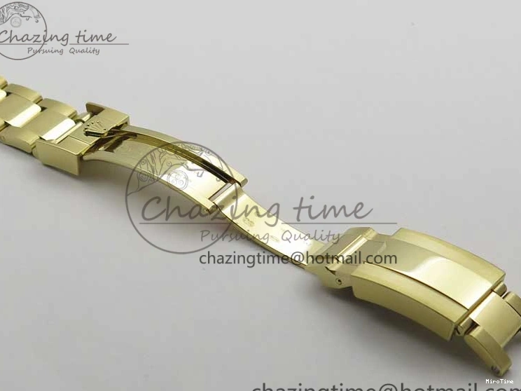 MiroTime 0202 TravelReady GMT Master II 116718 LN Black Ceramic 316L Steel GMF 1:1 Best Edition Green Dial on YG Bracelet A 2960